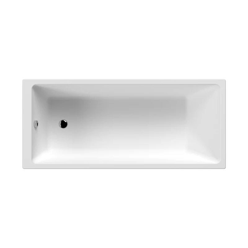 Nuie Thin Edge Single Ended Bath 1700 X 750mm Contemporary White Acrylic