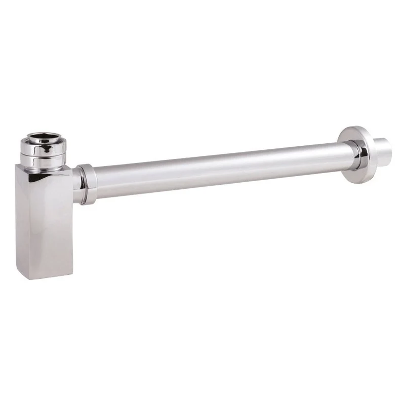Hudson Reed Square Bottle Trap With 300mm Extension Tube - Chrome
