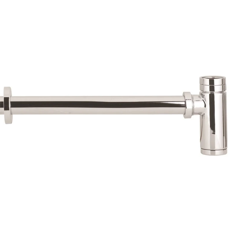 Hudson Reed Round Bottle Trap With 300mm Extension Tube - Chrome