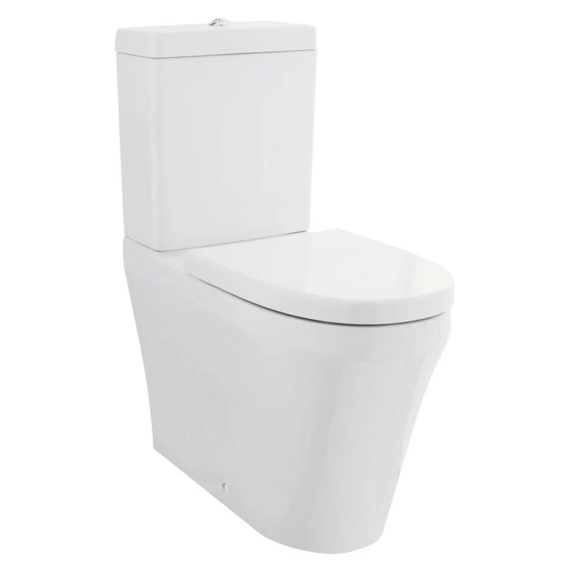 Hudson Reed Luna Close Coupled Flush To Wall Toilet & Soft Close Seat