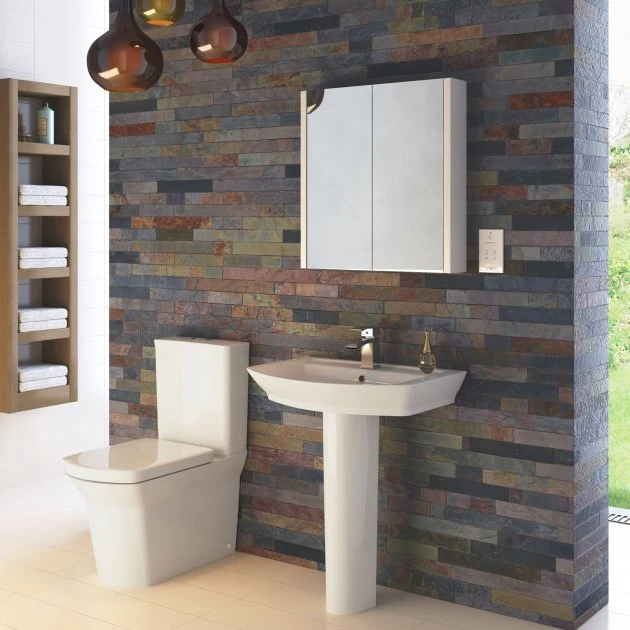 Hudson Reed Maya Close Coupled Flush To Wall Toilet & Soft Close Seat