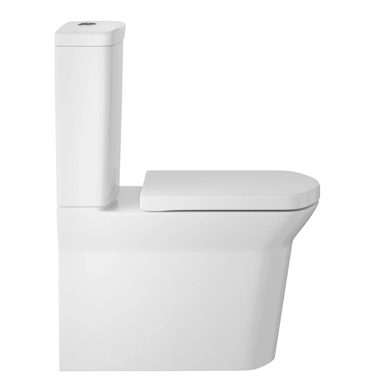 Hudson Reed Maya Close Coupled Flush To Wall Toilet & Soft Close Seat