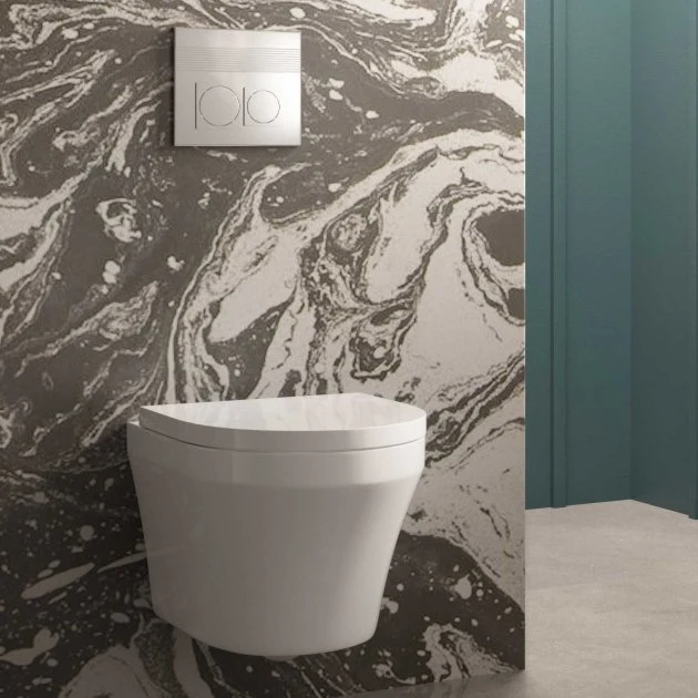 Hudson Reed Luna Wall Hung Toilet & Soft Close Seat