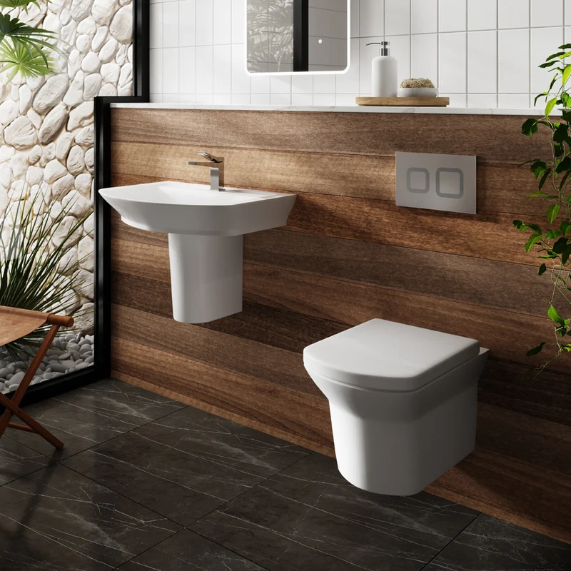 Hudson Reed Maya Wall Hung Toilet & Soft Close Seat