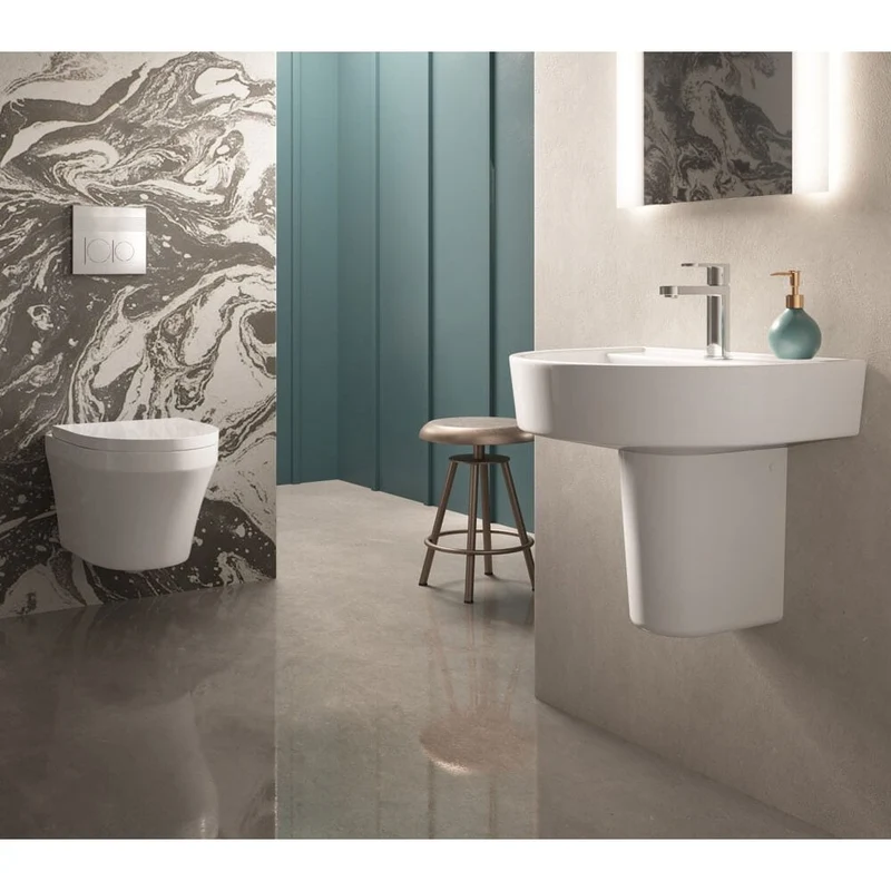 Hudson Reed Luna 420mm Basin & Semi Pedestal