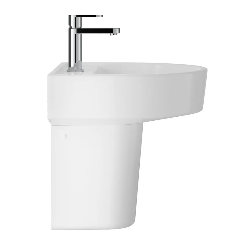 Hudson Reed Luna 520mm Basin & Semi Pedestal