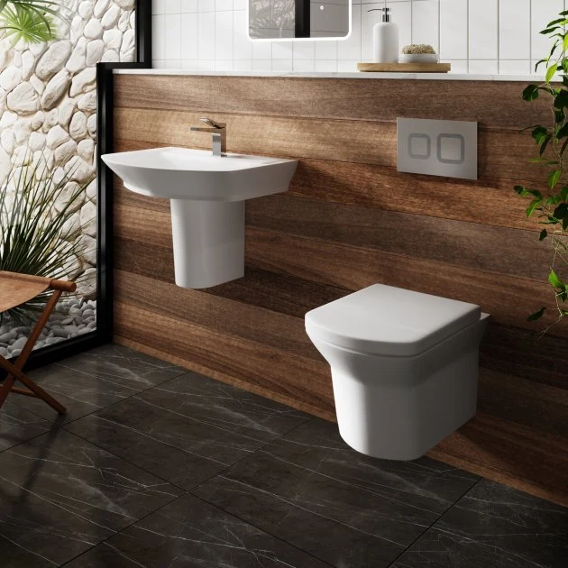 Hudson Reed Maya 550mm Basin & Semi Pedestal