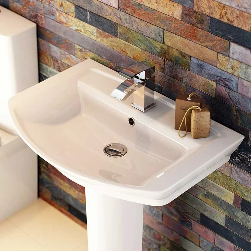 Hudson Reed Maya 650mm Basin & Full Pedestal