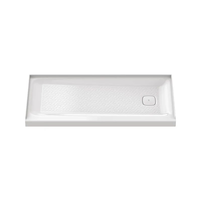 Aspirations - base de douche à seuil unique 60 x 32 pouces avec drain à droite
