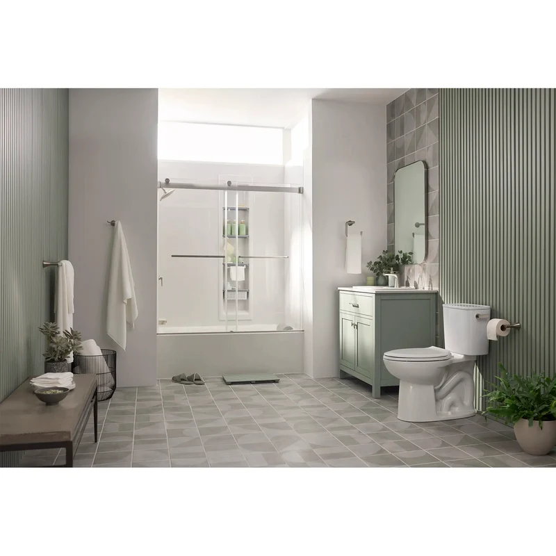 Aspirations - baignoire à tablier intégral de 60 x 36 pouces avec drain à gauche