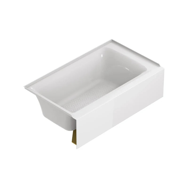 Aspirations - baignoire à tablier intégral de 60 x 36 pouces avec drain à gauche