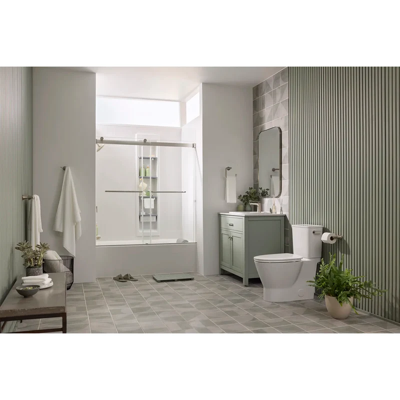 Aspirations - baignoire à tablier intégral de 60 x 36 pouces avec drain à gauche