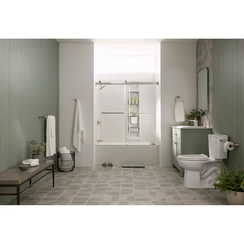 Aspirations - baignoire à tablier intégral de 60 x 36 pouces avec drain à gauche