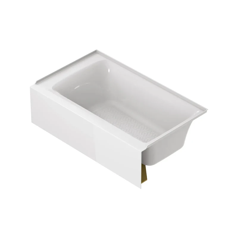 Aspirations - baignoire à tablier intégral de 60 x 36 pouces avec drain à droite
