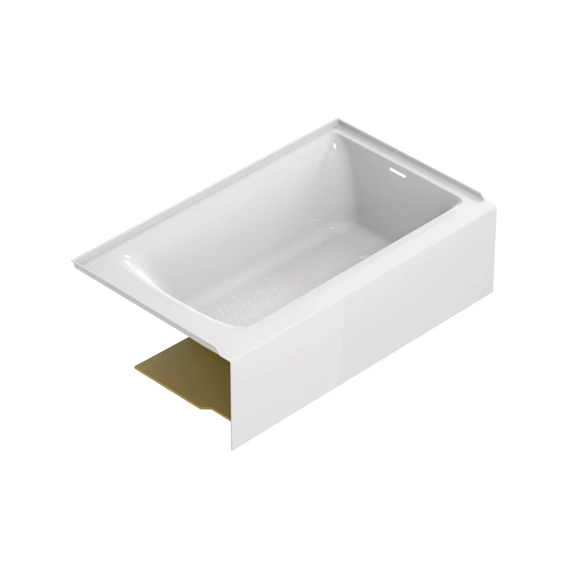 Aspirations - baignoire à tablier intégral de 60 x 36 pouces avec drain à droite