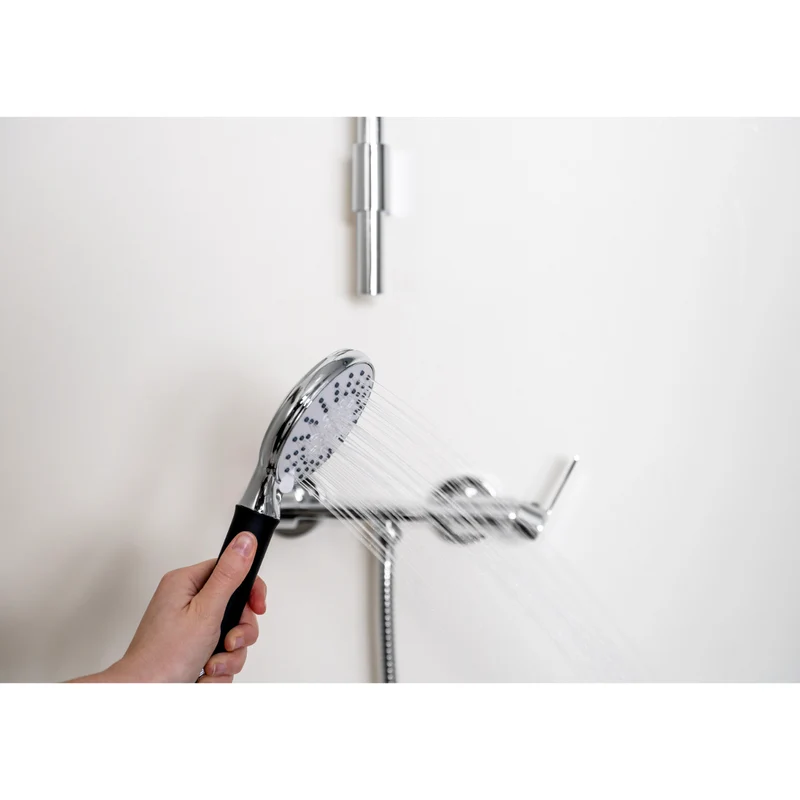 Kit colonne de douche encastrable thermostatique chromée
