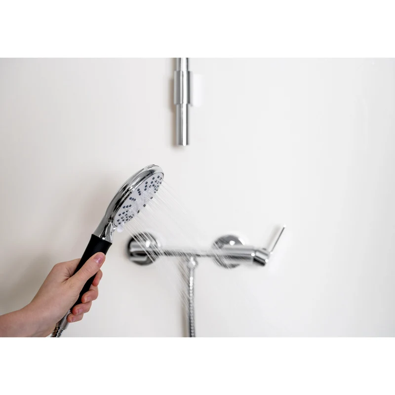 Kit colonne de douche encastrable thermostatique chromée