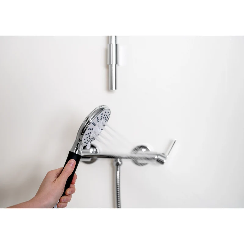 Kit colonne de douche encastrable thermostatique chromée