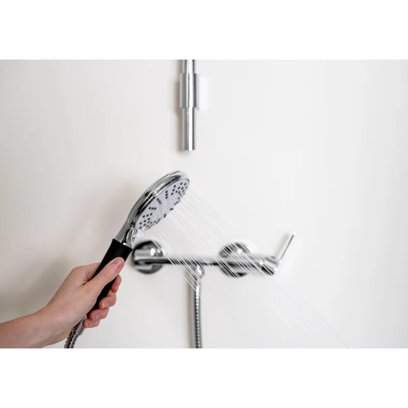 Kit colonne de douche encastrable thermostatique chromée