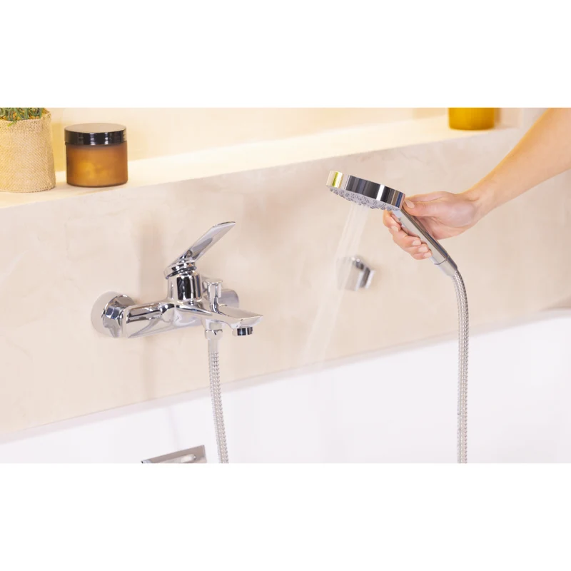 Kit colonne de douche encastrable thermostatique chromée