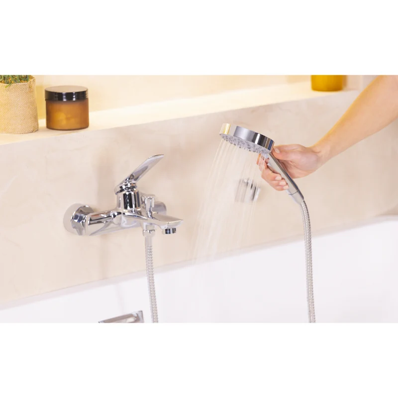 Kit colonne de douche encastrable thermostatique chromée