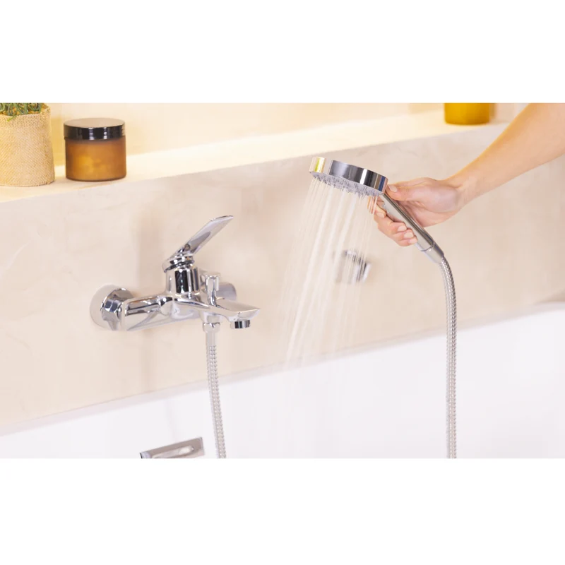 Kit colonne de douche encastrable thermostatique chromée
