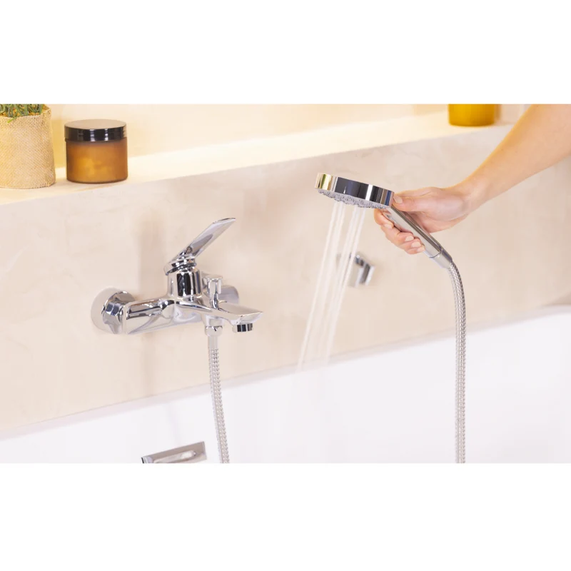 Kit colonne de douche encastrable thermostatique chromée