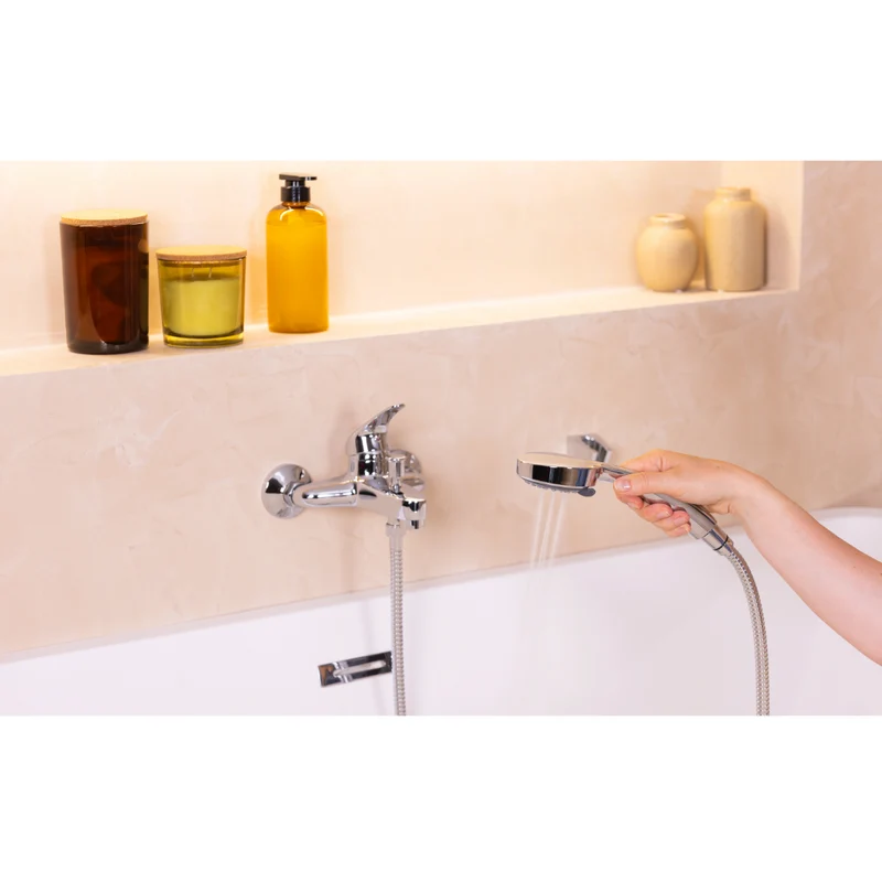 Kit colonne de douche encastrable thermostatique chromée