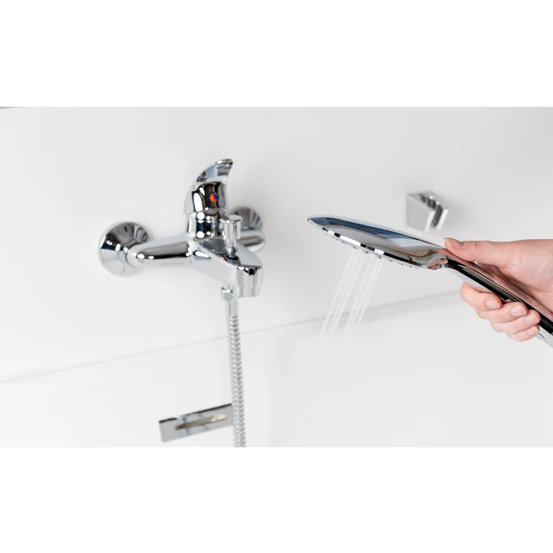 Kit colonne de douche encastrable thermostatique chromée