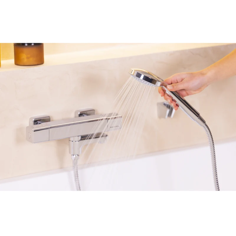 Kit colonne de douche encastrable thermostatique chromée