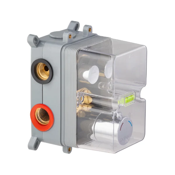 Kit colonne de douche encastrable thermostatique chromée