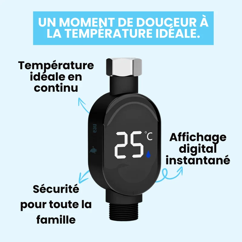 Thermomètre de Douche Intelligent Ultra-Précis