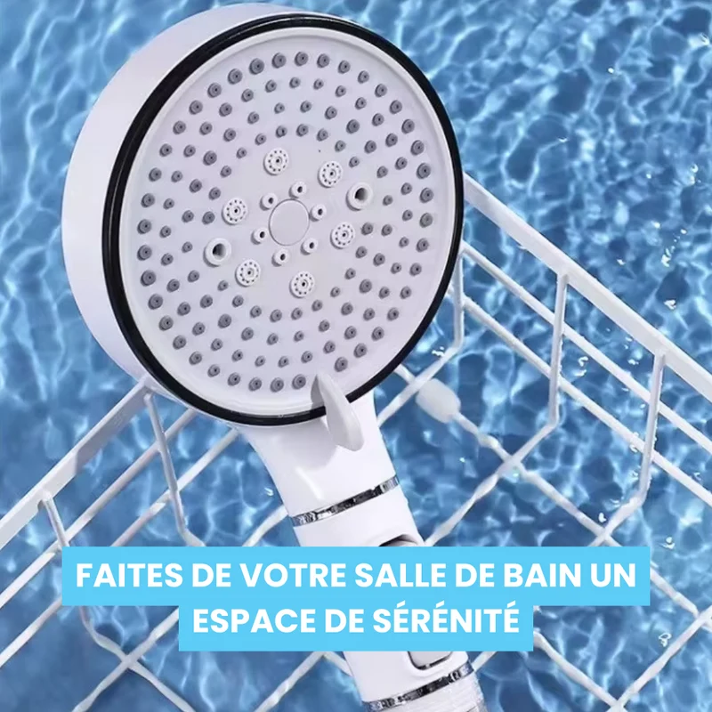 Pommeau de Douche Anti Calcaire Chrome