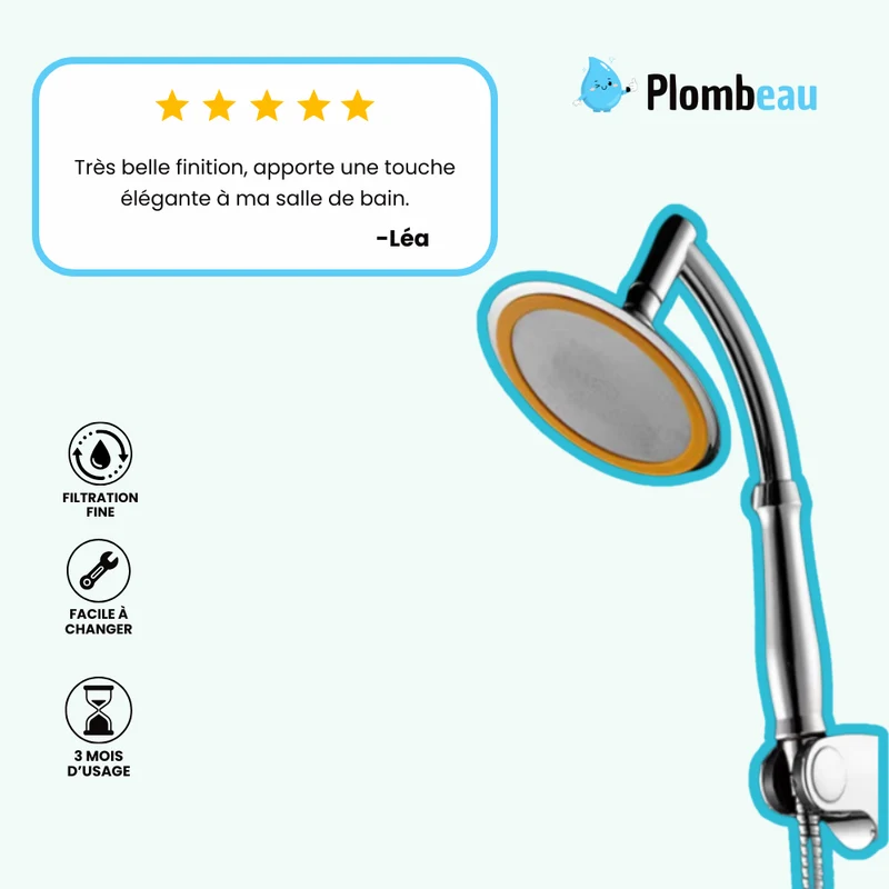 Pommeau de Douche Effet Pluie