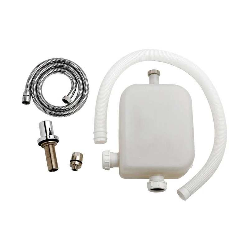 Nuie Shower Accessories Deck Shower Kit Contemporary Chrome Plastic 90x220x335mm