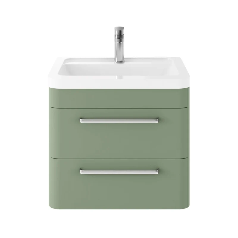 Hudson Reed Solar Wall Hung 600mm Vanity Unit With 2 Drawers & Basin