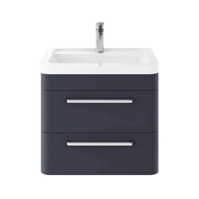 Hudson Reed Solar Wall Hung 600mm Vanity Unit With 2 Drawers & Basin