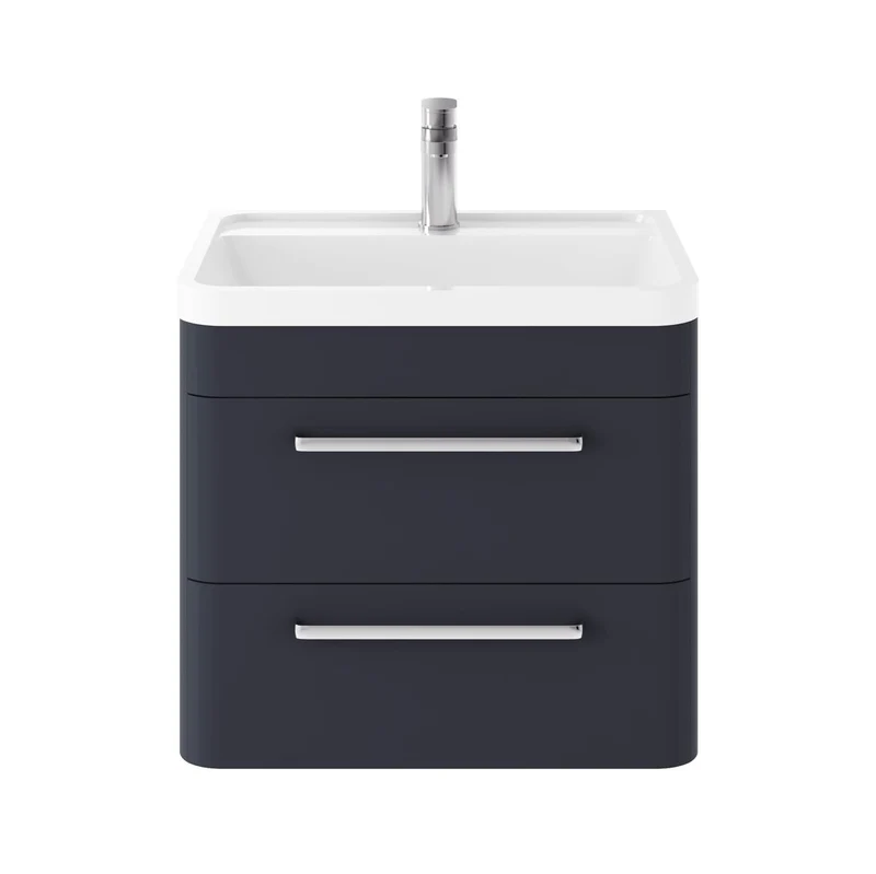 Hudson Reed Solar Wall Hung 600mm Vanity Unit With 2 Drawers & Basin