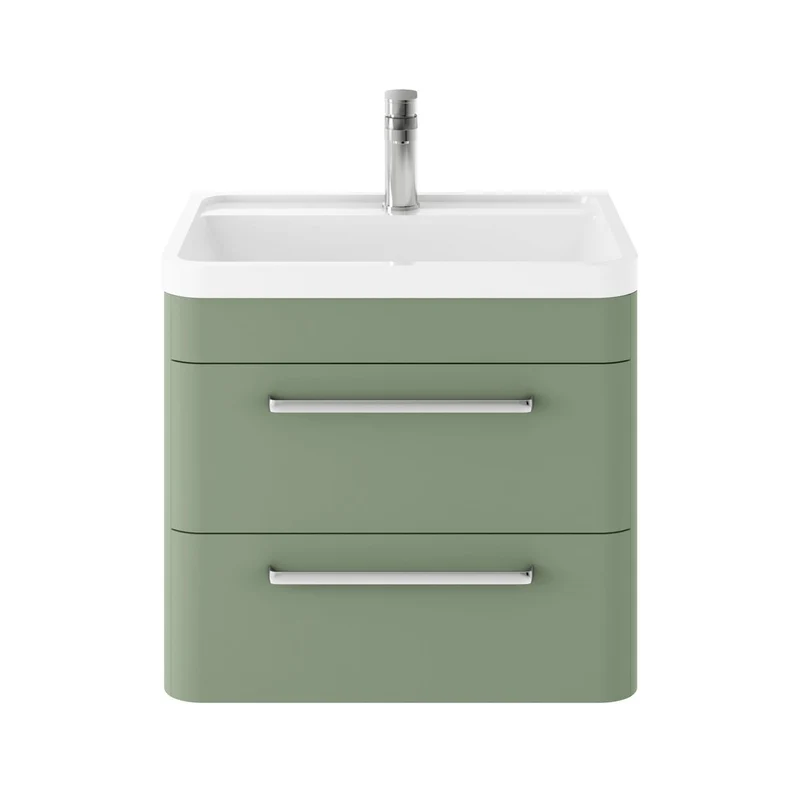 Hudson Reed Solar Wall Hung 600mm Vanity Unit With 2 Drawers & Basin