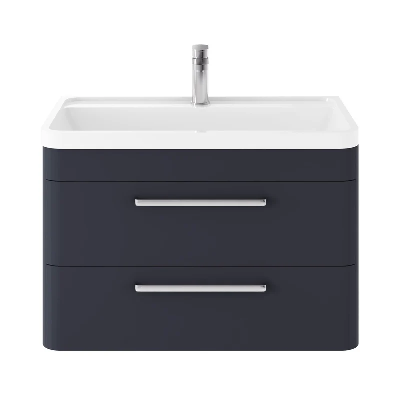 Hudson Reed Solar Wall Hung 800mm Vanity Unit With 2 Drawers & Basin