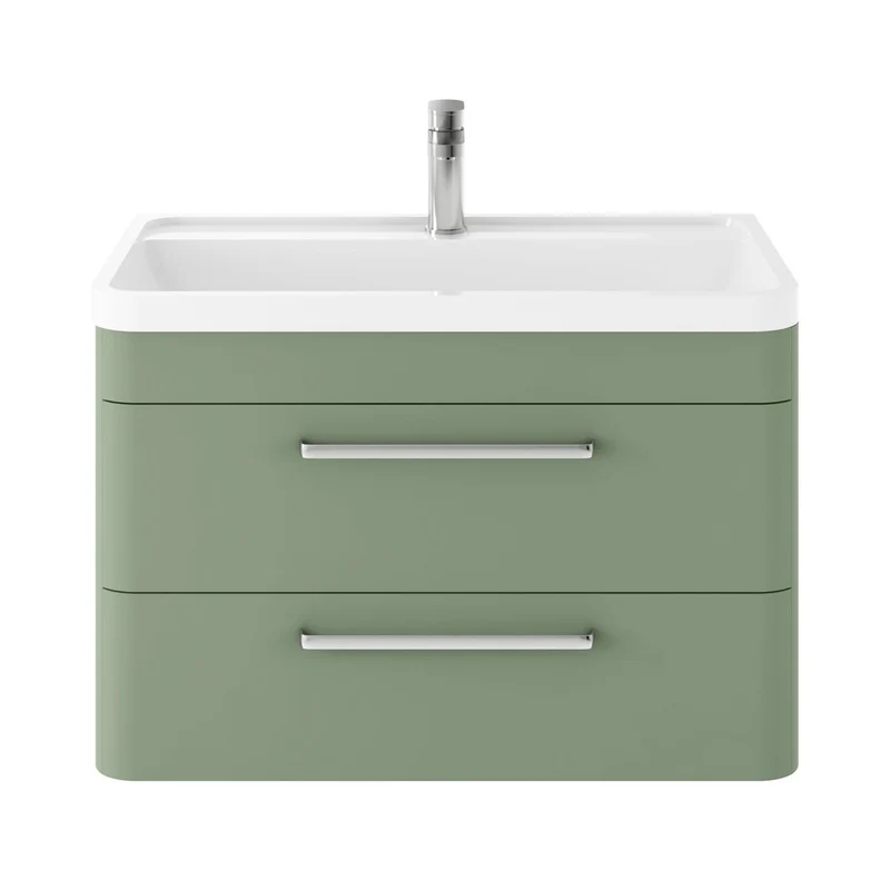 Hudson Reed Solar Wall Hung 800mm Vanity Unit With 2 Drawers & Basin