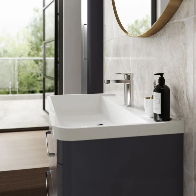 Hudson Reed Solar Floor Standing 800mm Vanity Unit With 2 Drawers & Basin