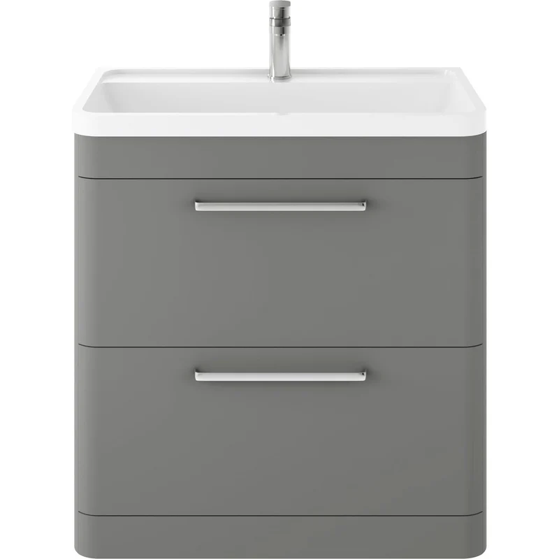 Hudson Reed Solar Floor Standing 800mm Vanity Unit With 2 Drawers & Basin