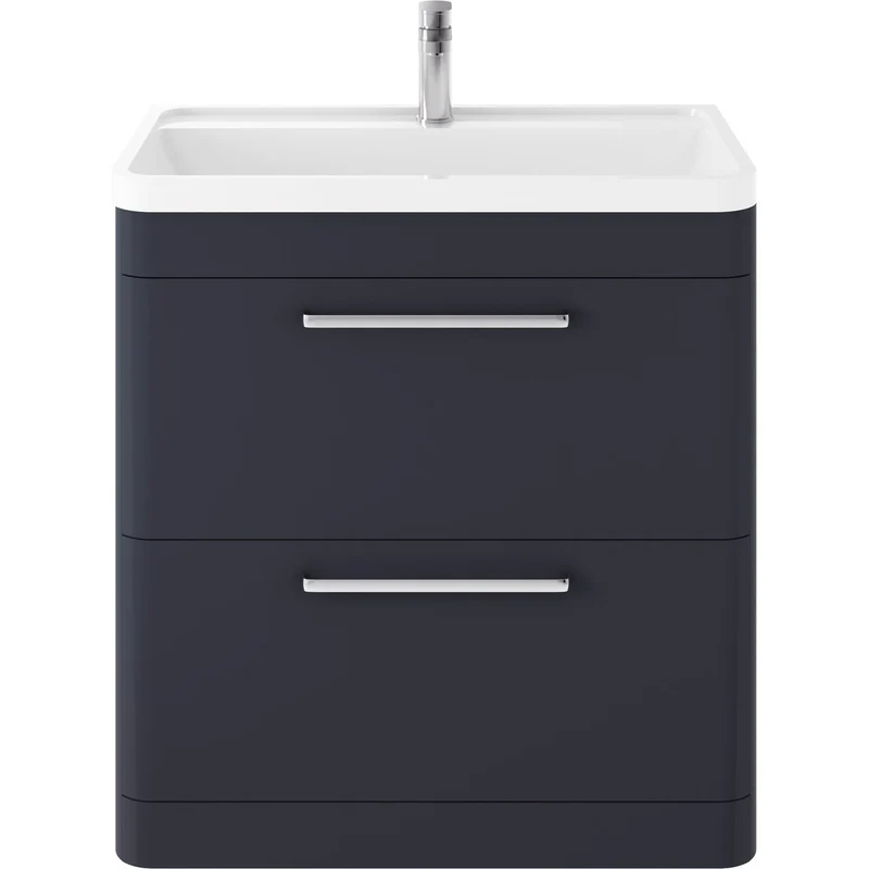 Hudson Reed Solar Floor Standing 800mm Vanity Unit With 2 Drawers & Basin