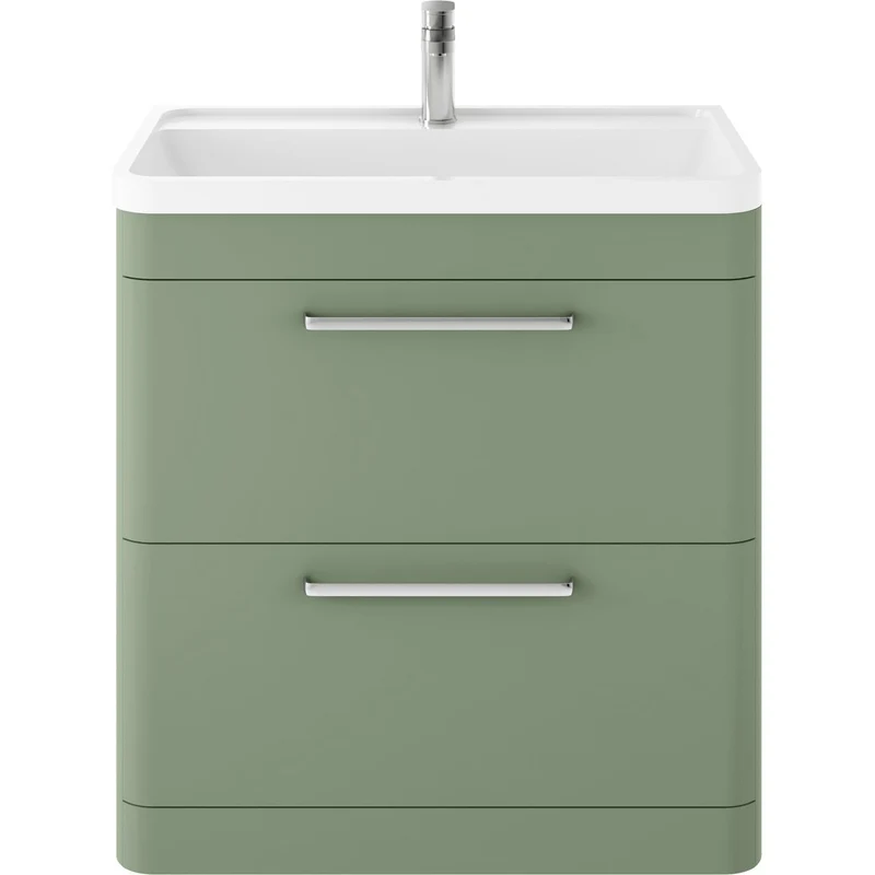 Hudson Reed Solar Floor Standing 800mm Vanity Unit With 2 Drawers & Basin