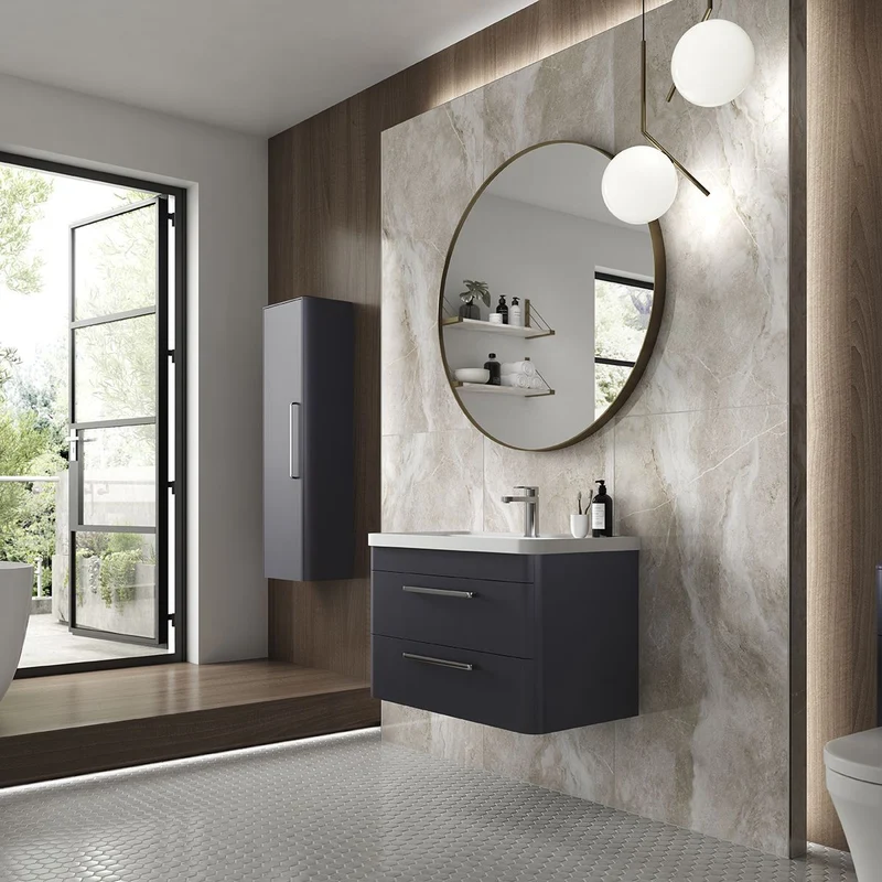 Hudson Reed Solar Floor Standing 600mm Vanity Unit With 2 Drawers & Basin