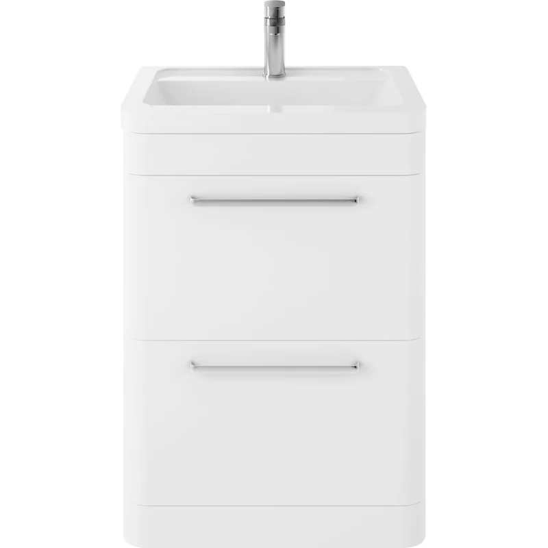 Hudson Reed Solar Floor Standing 600mm Vanity Unit With 2 Drawers & Basin
