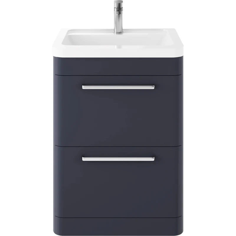 Hudson Reed Solar Floor Standing 600mm Vanity Unit With 2 Drawers & Basin