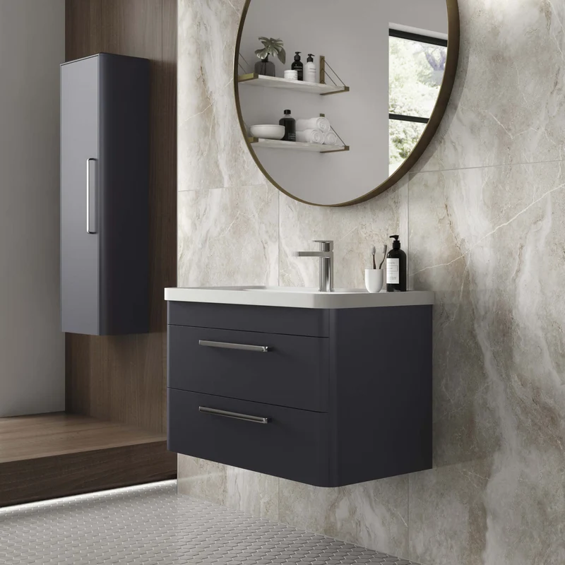 Hudson Reed Solar Floor Standing 600mm Vanity Unit With 2 Drawers & Basin