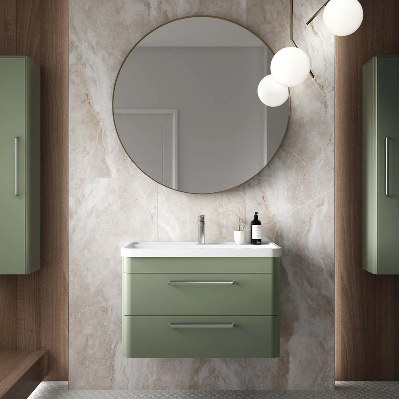 Hudson Reed Solar Floor Standing 600mm Vanity Unit With 2 Drawers & Basin